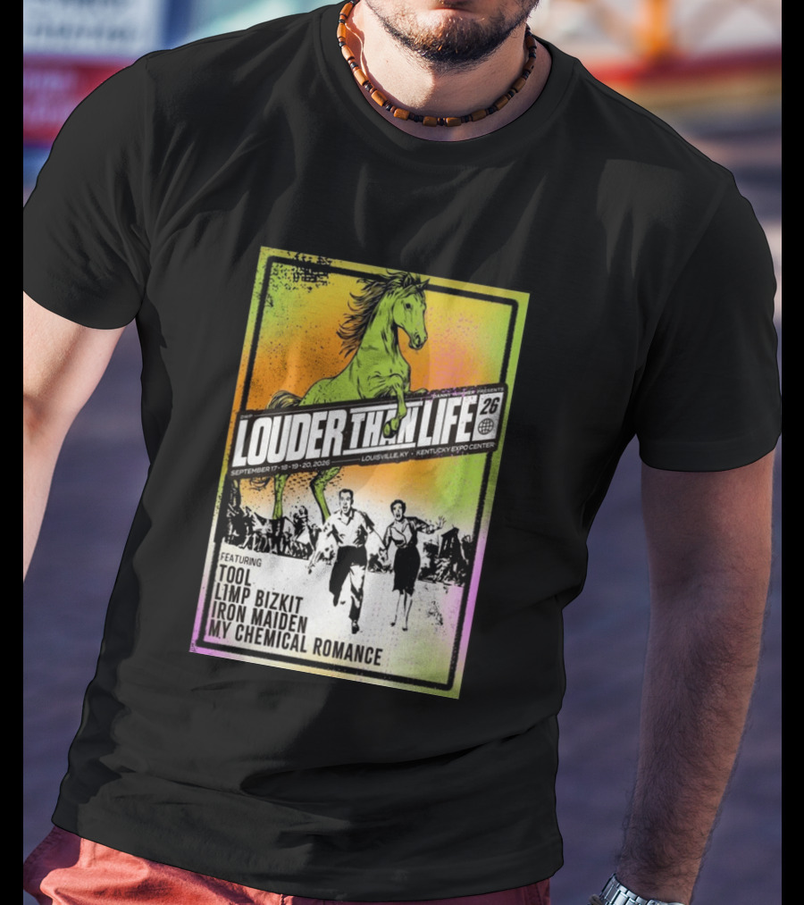 Louder Than Life 2026 Louisville KY Featuring Tool Limp Bizkit Iron Maiden My Chemical Romance T-Shirt
