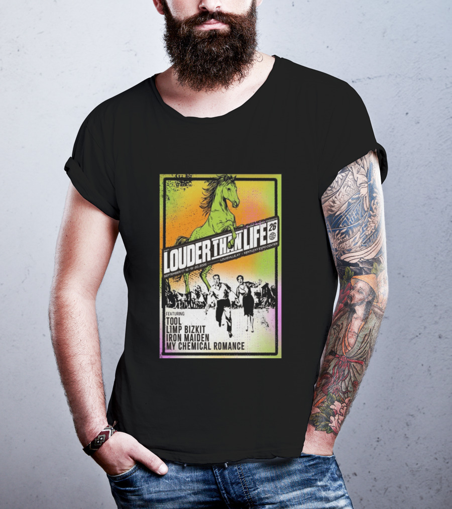 Louder Than Life 2026 Louisville KY Featuring Tool Limp Bizkit Iron Maiden My Chemical Romance T-Shirt