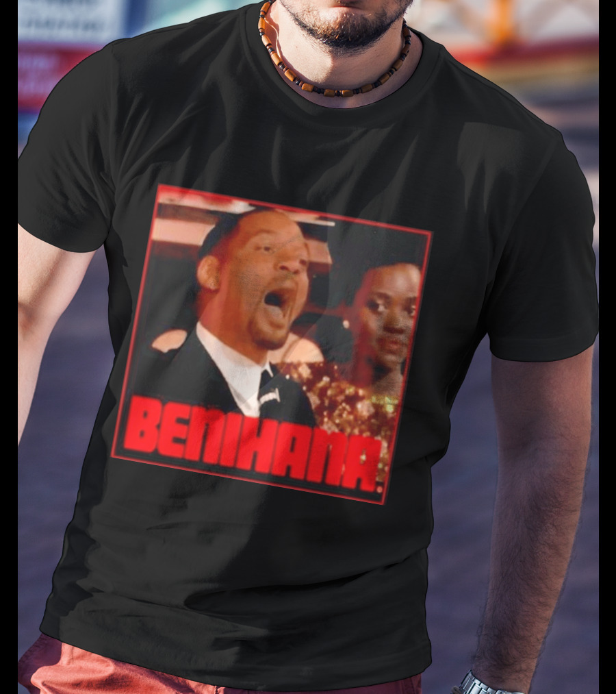 Benihana Will Smith Oscar 2022 Reaction Image T-Shirt