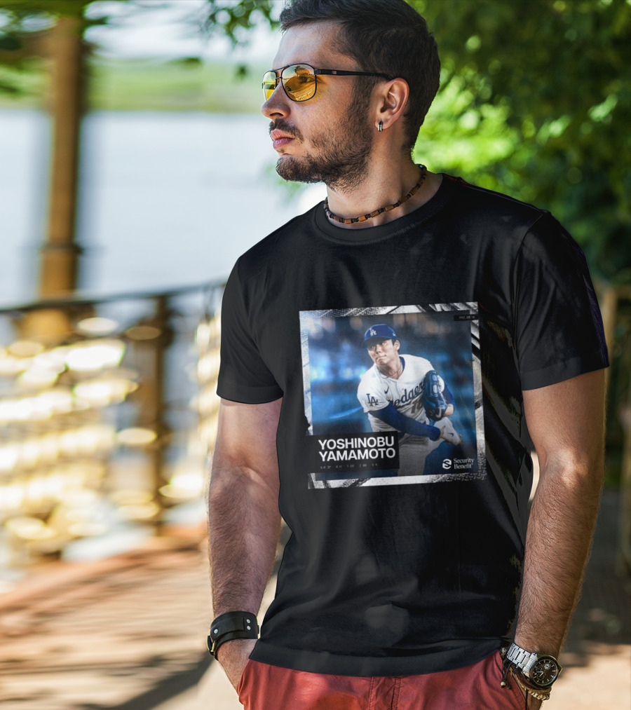 Yoshinobu Yamamoto Los Angeles Dodgers Security Benefit 2026 T-Shirt