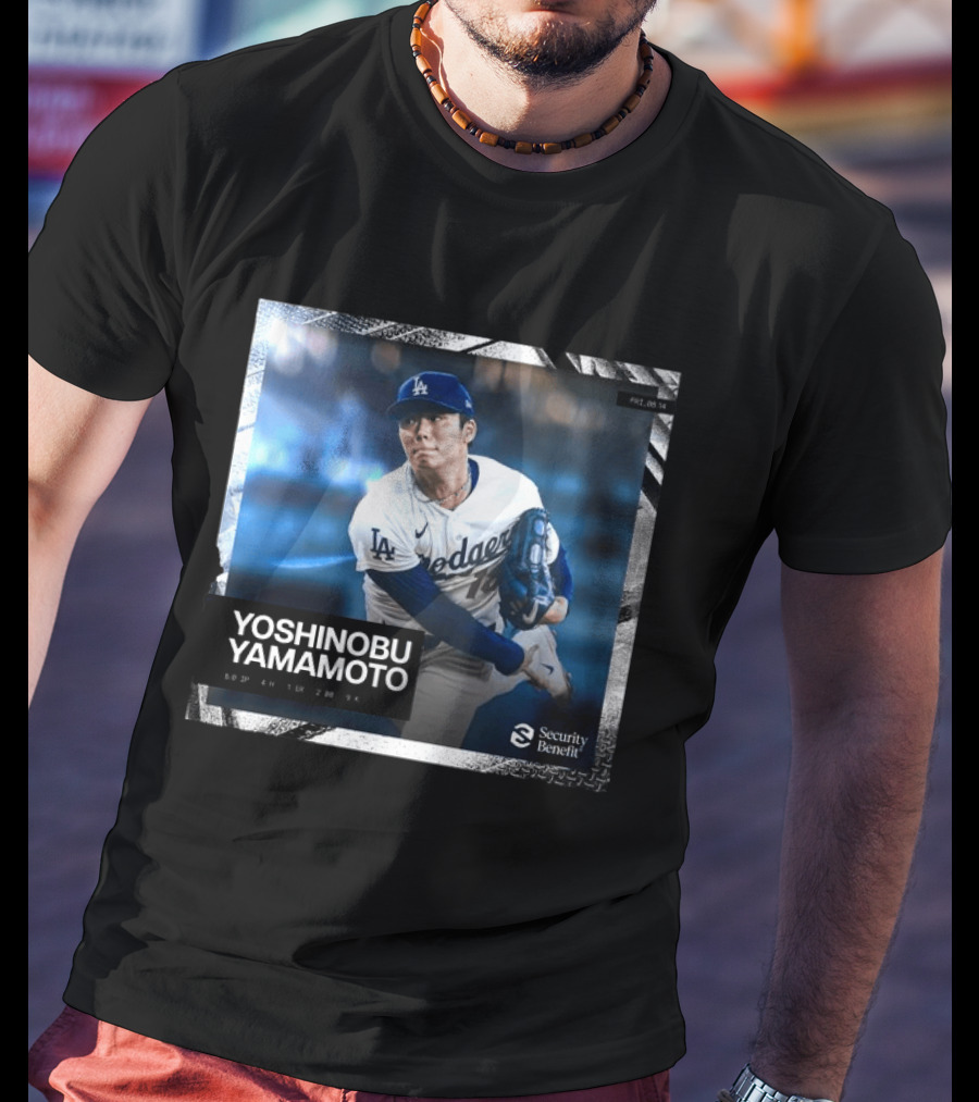 Yoshinobu Yamamoto Los Angeles Dodgers Security Benefit 2026 T-Shirt