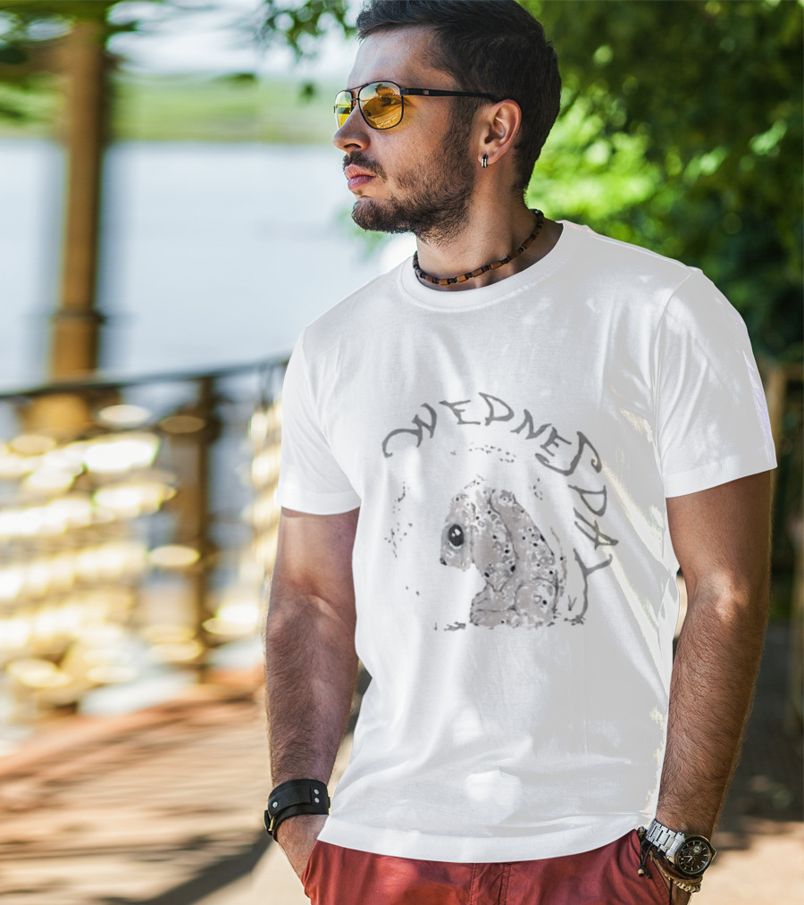 Wednesday Sad Puppy Gothic Creepy T-Shirt