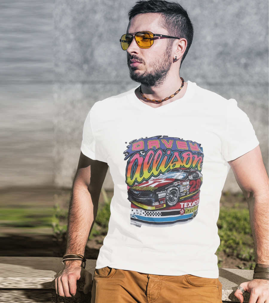 Davey Allison 28 Texaco Havoline Racing Ford Thunderbird T-Shirt