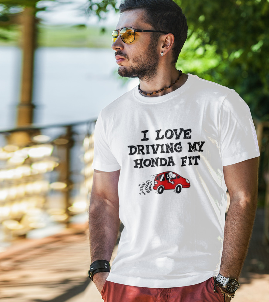 I Love Driving My Honda Fit With Snoopy T-Shirt