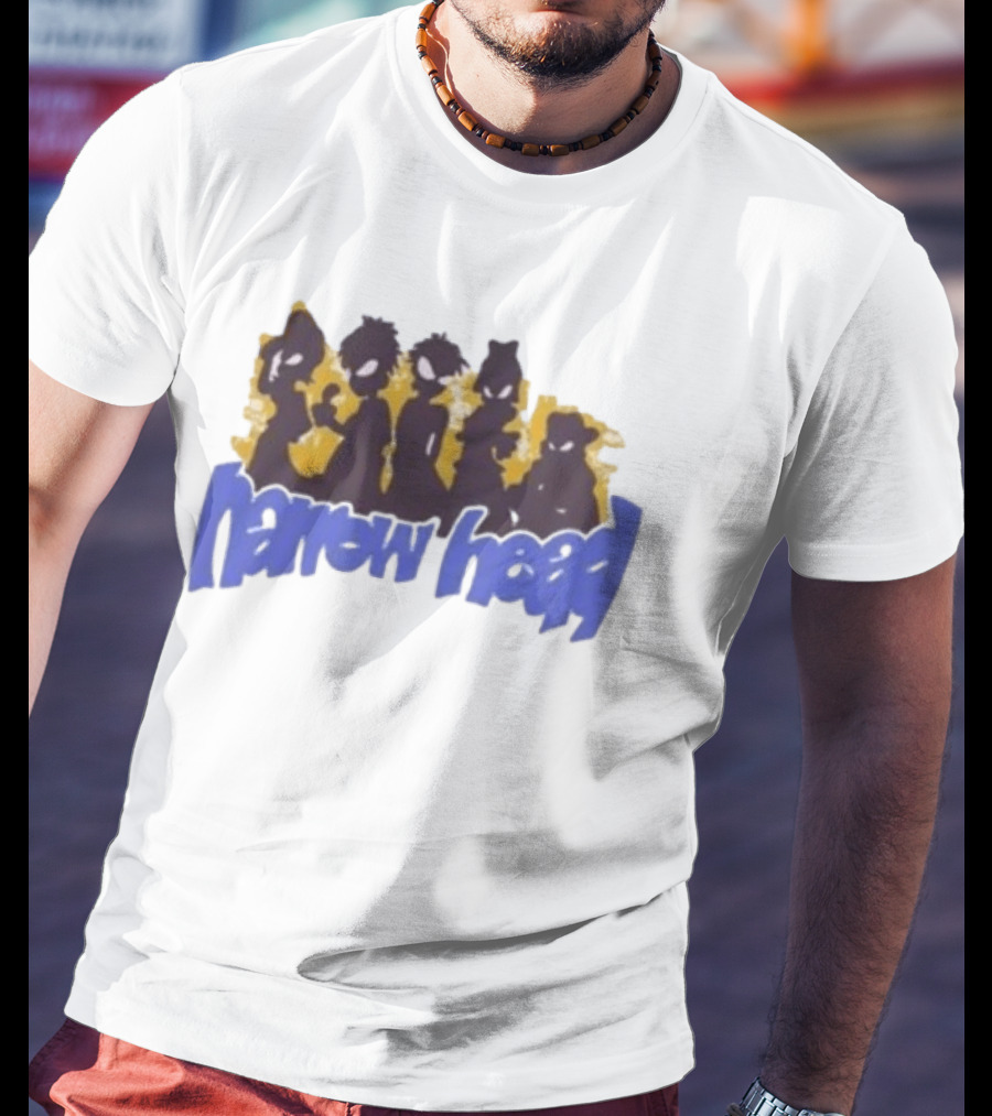 Narrow Head Silhouette Alien Characters T-Shirt