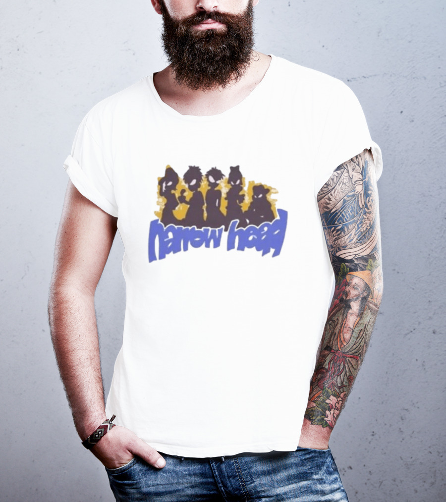 Narrow Head Silhouette Alien Characters T-Shirt