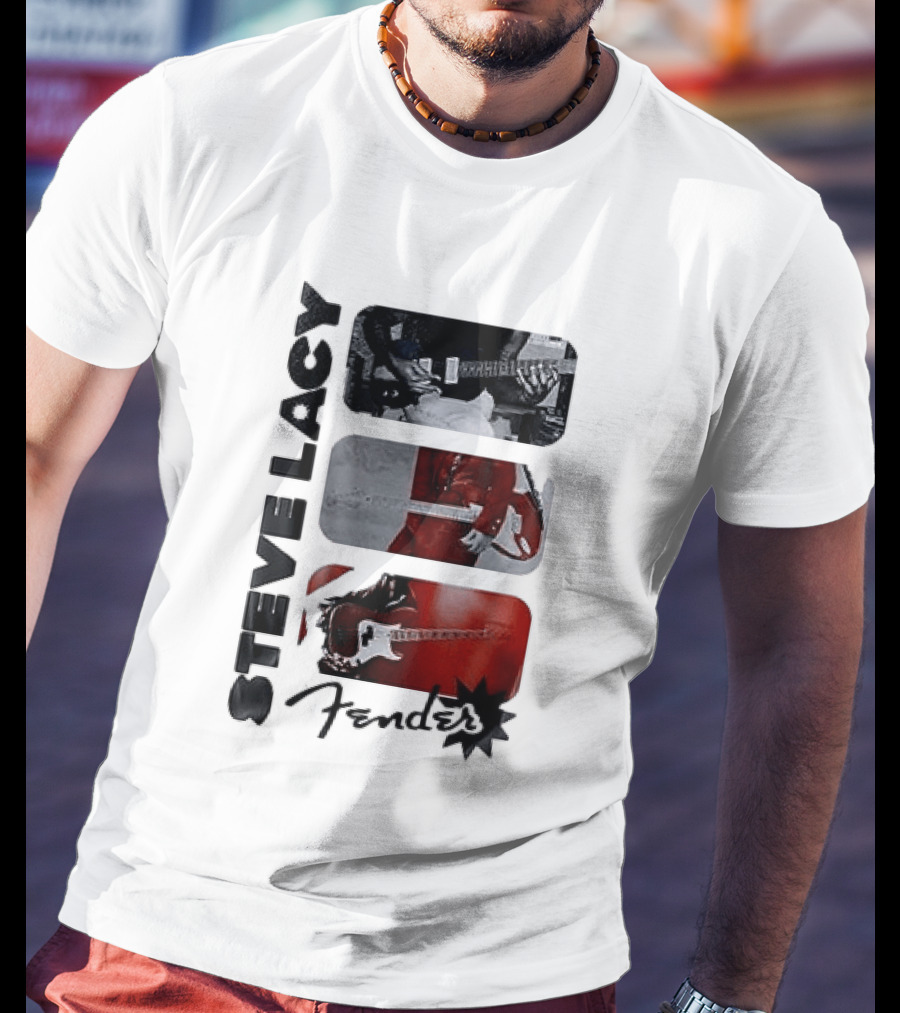 Steve Lacy Fender Oh Yeah Tour Guitar T-Shirt