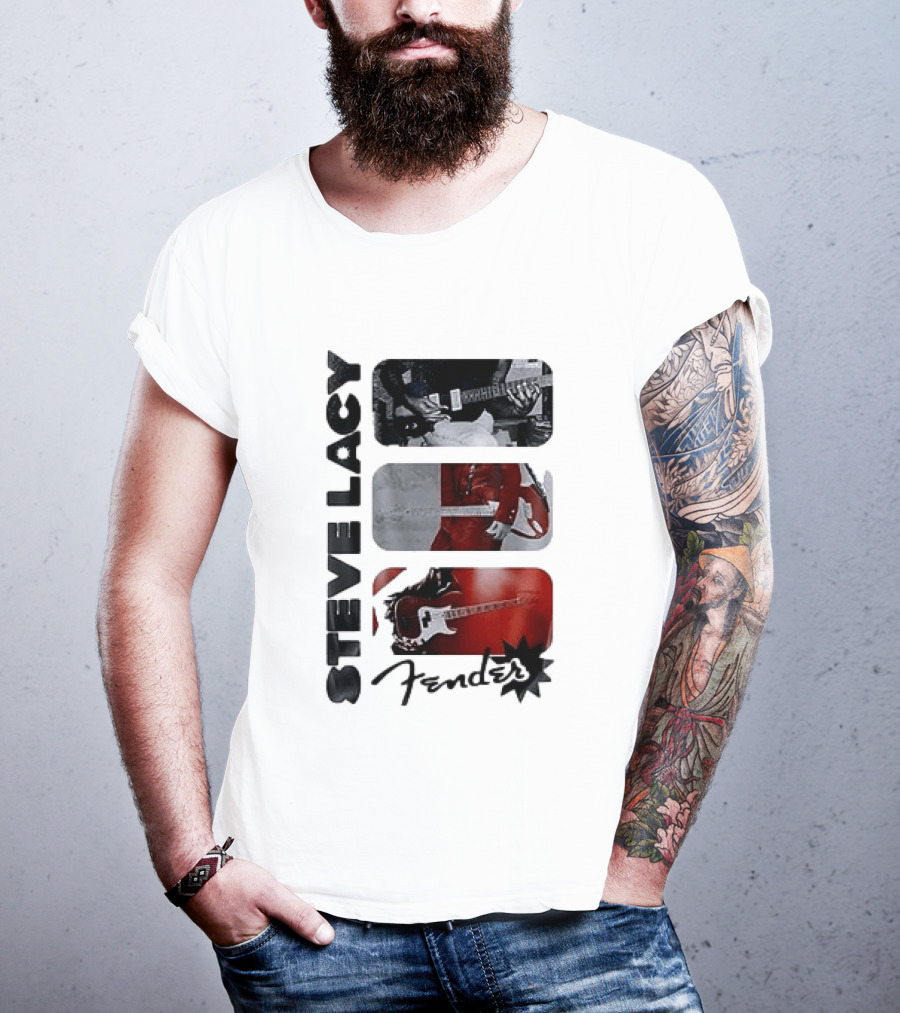 Steve Lacy Fender Oh Yeah Tour Guitar T-Shirt