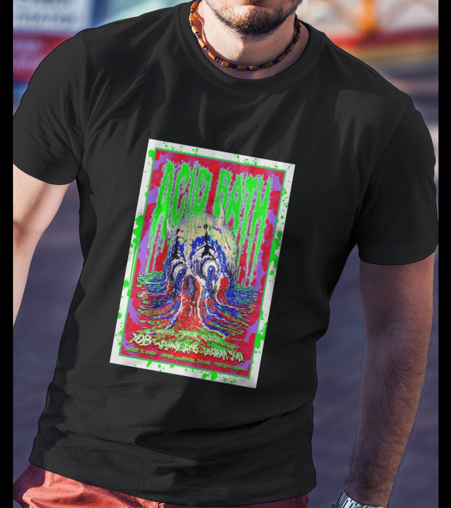 Acid Bath Special Guests Yob Summoner's Enigma Tour August 29 2026 Crystal Ballroom Portland Oregon T-Shirt