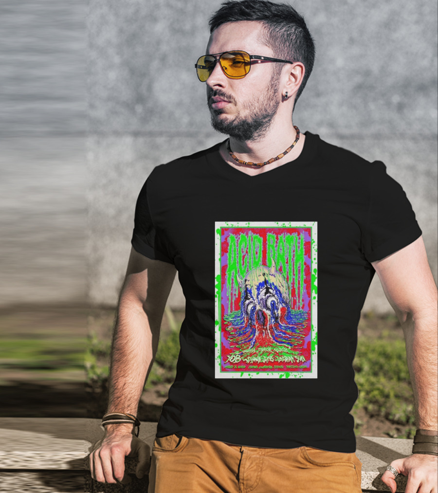 Acid Bath Special Guests Yob Summoner's Enigma Tour August 29 2026 Crystal Ballroom Portland Oregon T-Shirt