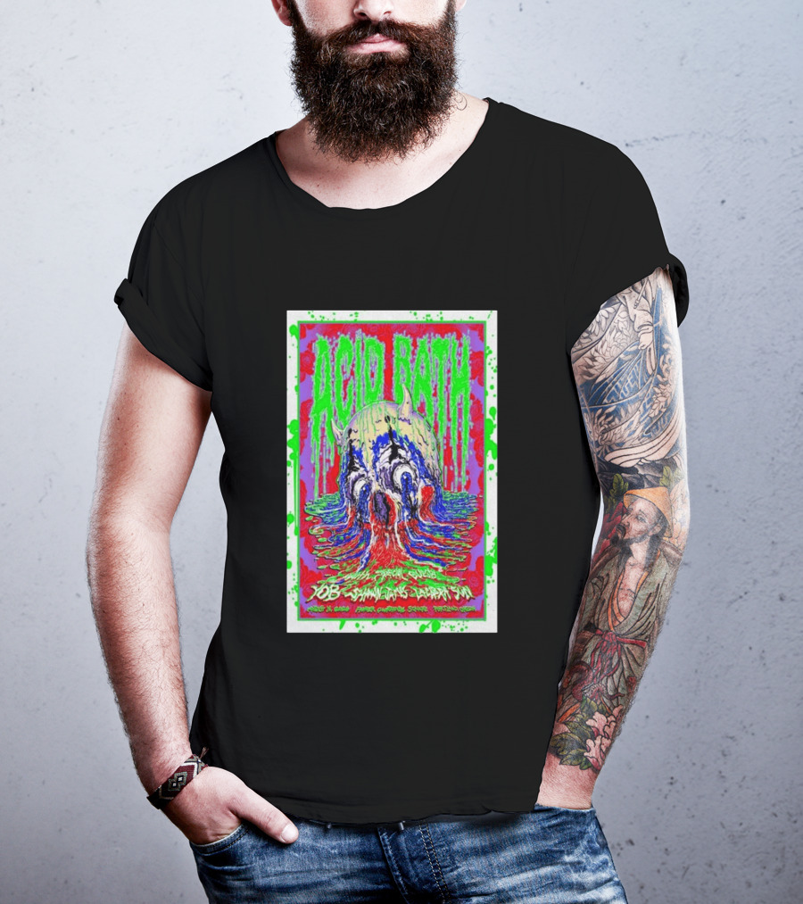 Acid Bath Special Guests Yob Summoner's Enigma Tour August 29 2026 Crystal Ballroom Portland Oregon T-Shirt
