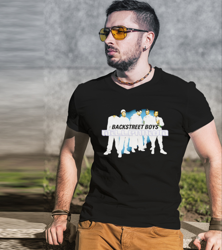Backstreet Boys Millennium 90s Pop Boy Band Iconic Album Cover T-Shirt