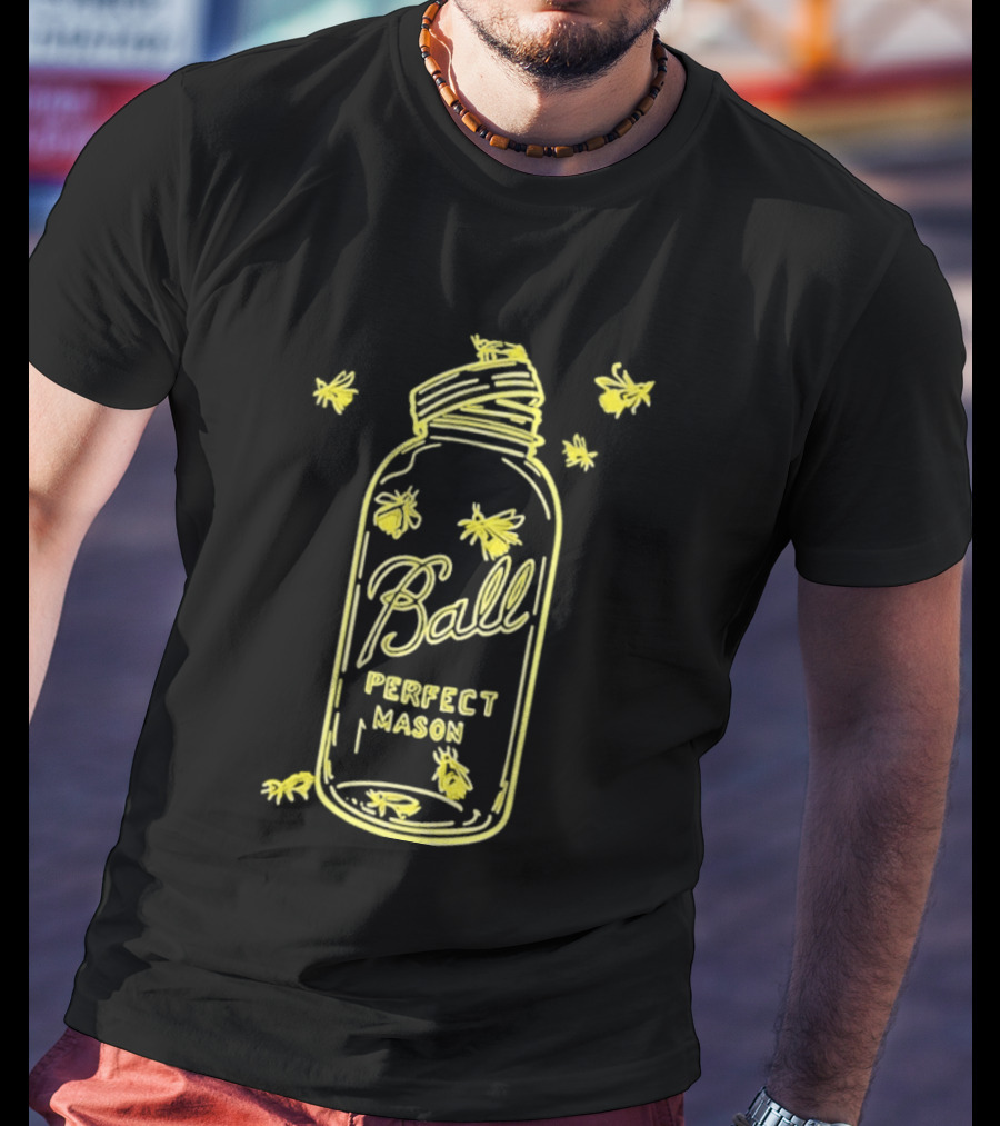 Ball Perfect Mason Jar With Bumble Bees T-Shirt