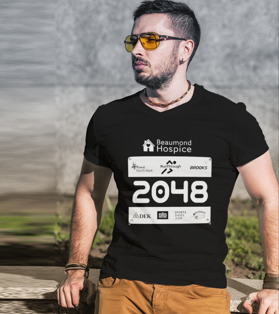 Beaumond Hospice Race Bib 2048 RunThrough Brooks Sports Shoes DEK Mind North Kent Hallbeck T-Shirt