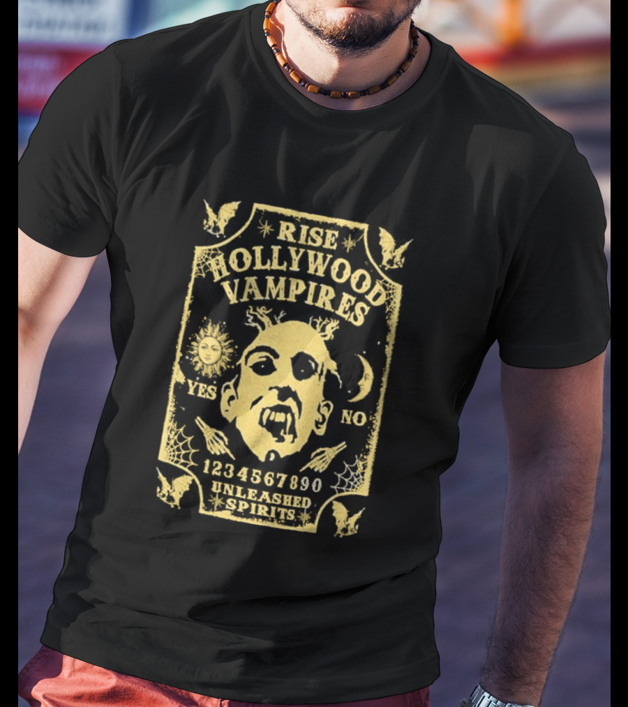 Rise Hollywood Vampires Unleashed Spirits 2026 Europe UK Tour Ouija 1990 T-Shirt