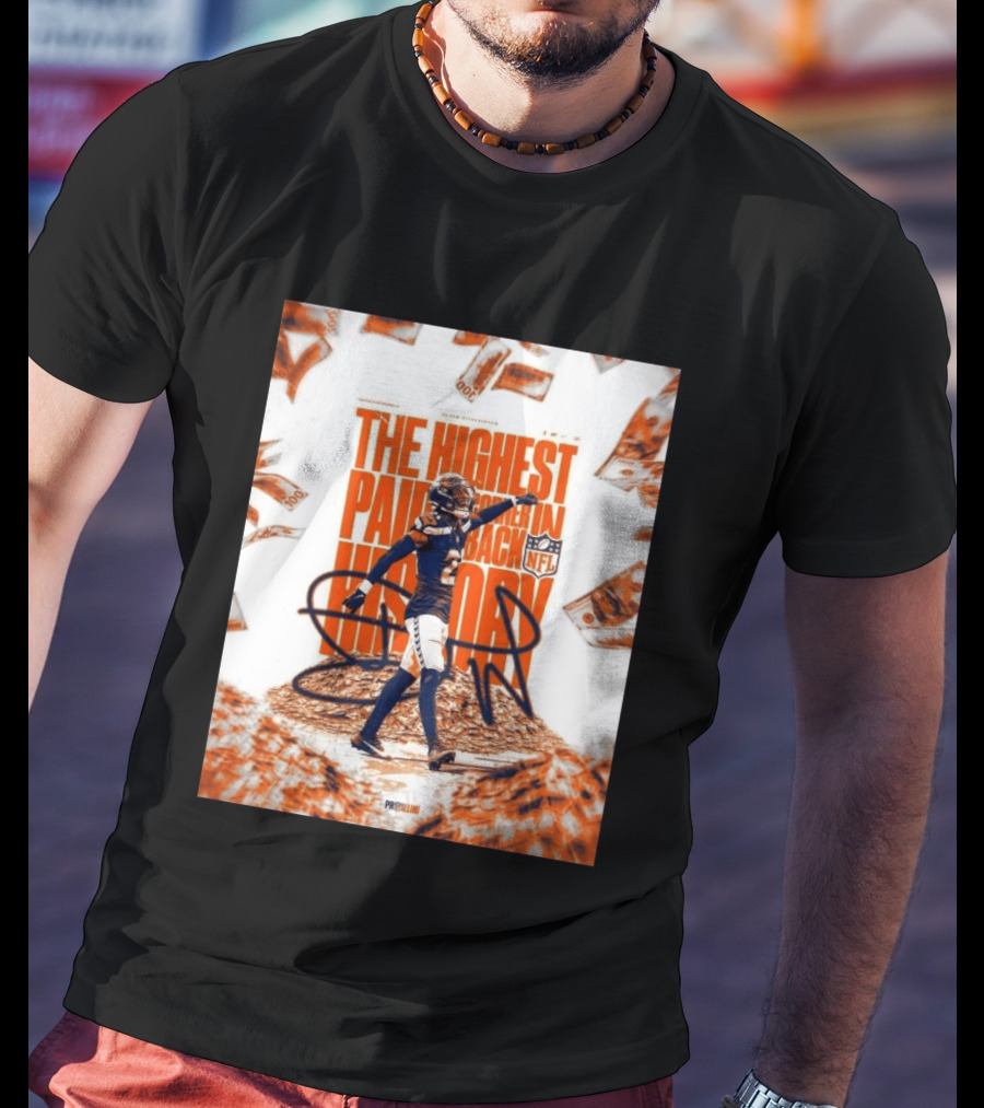 Devon Witherspoon NFL The Highest Paid Cornerback In History T-Shirt