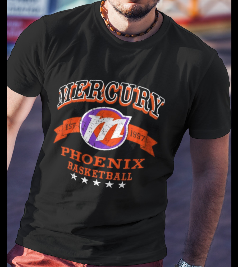 Phoenix Mercury Est 1997 Basketball Distressed T-Shirt