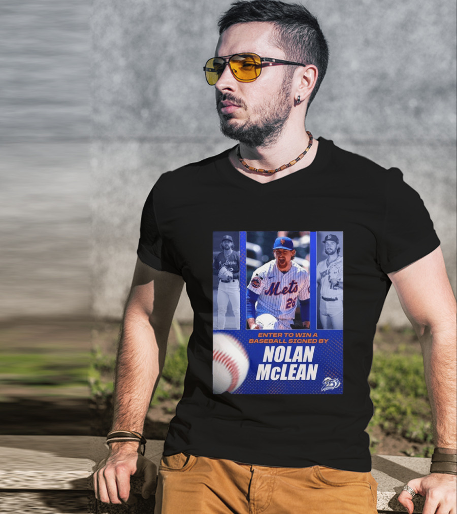 Enter To Win A Baseball Signed By Nolan McLean Mets 26 Celebrating 25 Years T-Shirt