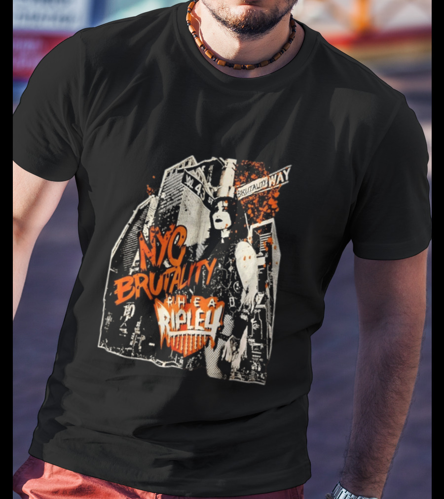 NYC Brutality Rhea Ripley WWE Wrestling W 43 Street T-Shirt