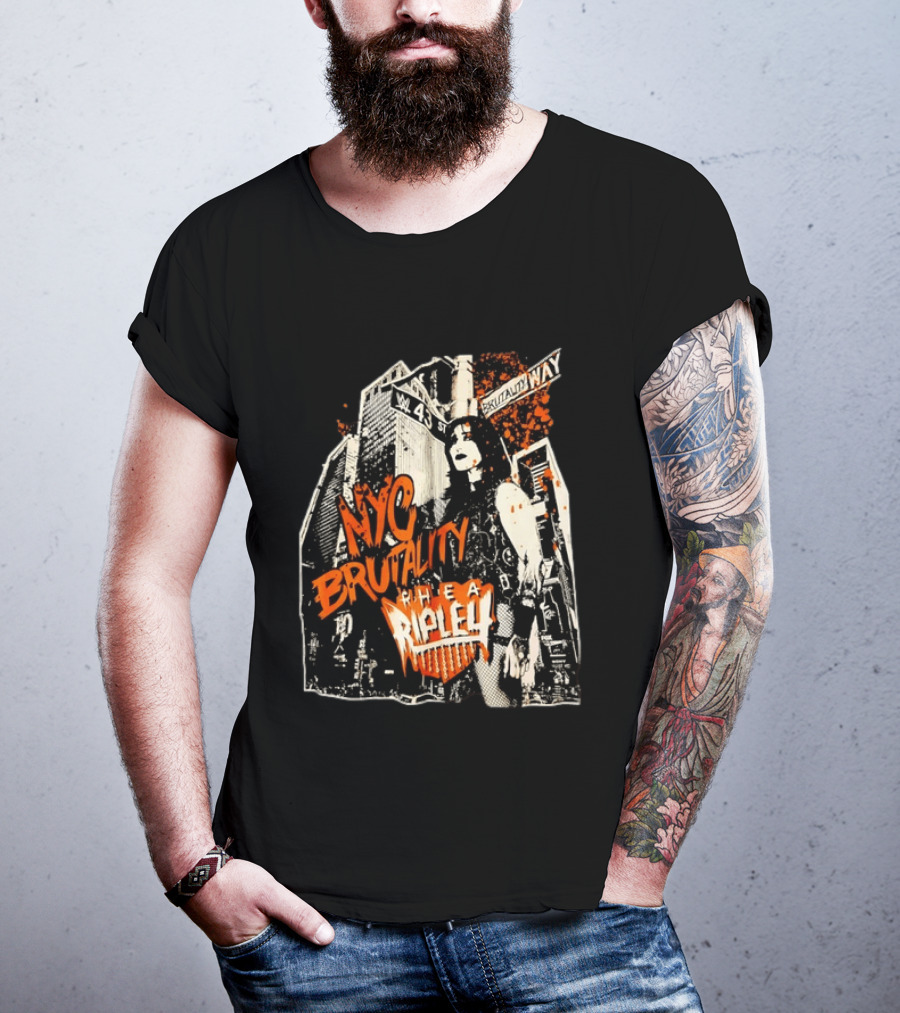 NYC Brutality Rhea Ripley WWE Wrestling W 43 Street T-Shirt