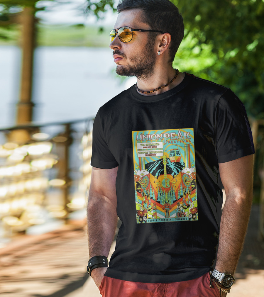 Union Peak Festival 2026 Copper Mountain Colorado Aug 28 30 Featuring The Revivalists Turbo Tweed Troubadours The Disco Biscuits T-Shirt