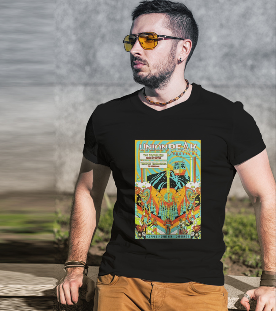 Union Peak Festival 2026 Copper Mountain Colorado Aug 28 30 Featuring The Revivalists Turbo Tweed Troubadours The Disco Biscuits T-Shirt