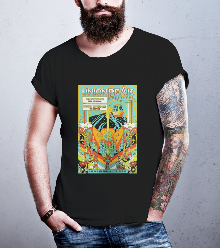 Union Peak Festival 2026 Copper Mountain Colorado Aug 28 30 Featuring The Revivalists Turbo Tweed Troubadours The Disco Biscuits T-Shirt