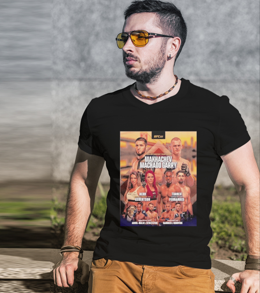 UFC 330 Welterweight Championship Makhachev Vs Machado Garry Dern Vs Robertson Turner Vs Fernandes T-Shirt
