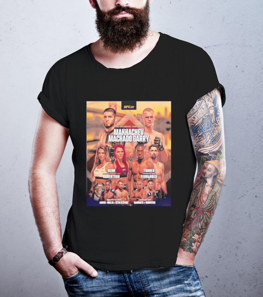 UFC 330 Welterweight Championship Makhachev Vs Machado Garry Dern Vs Robertson Turner Vs Fernandes T-Shirt