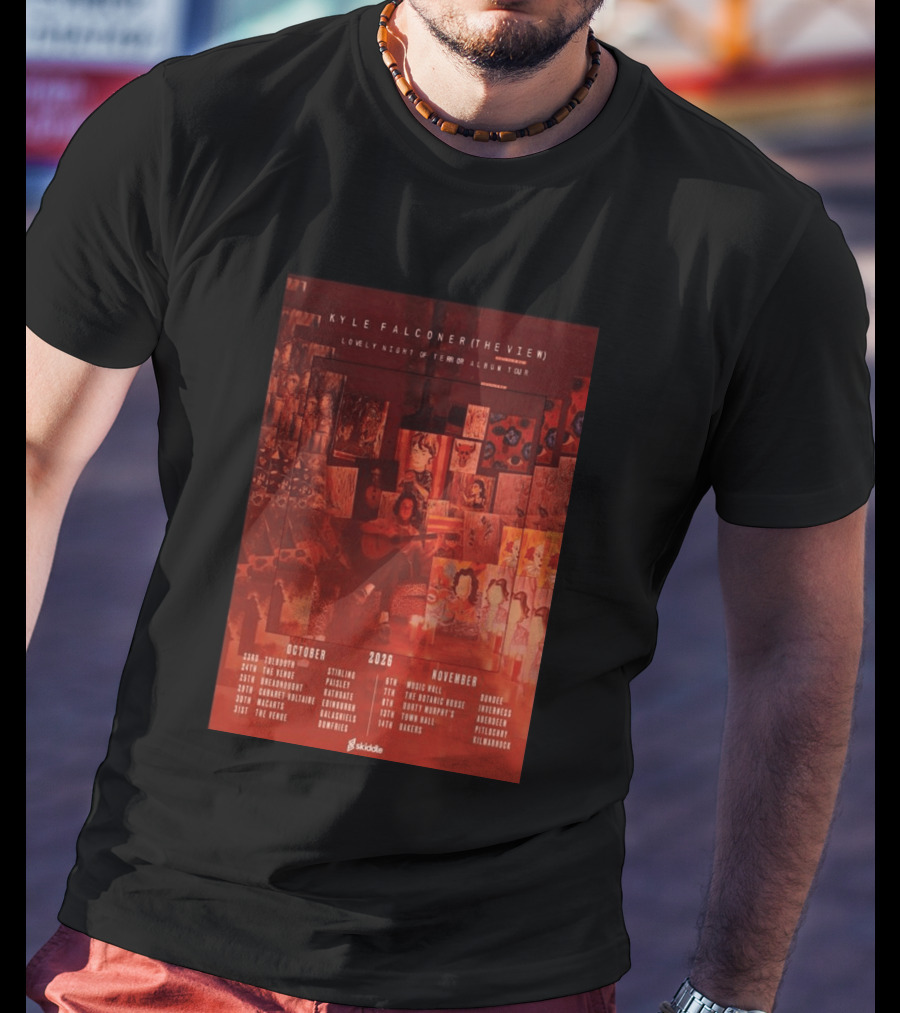 Kyle Falconer The View Lovely Night Of Terror Album Tour 2026 October November Scotland Dates T-Shirt