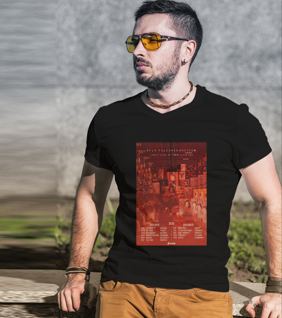 Kyle Falconer The View Lovely Night Of Terror Album Tour 2026 October November Scotland Dates T-Shirt