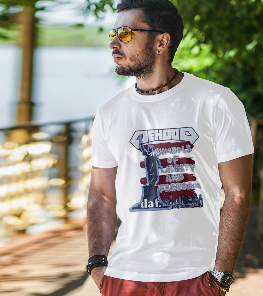 Mehood Symbols Of Liberty And Freedom Statue Of Liberty Daf T-Shirt