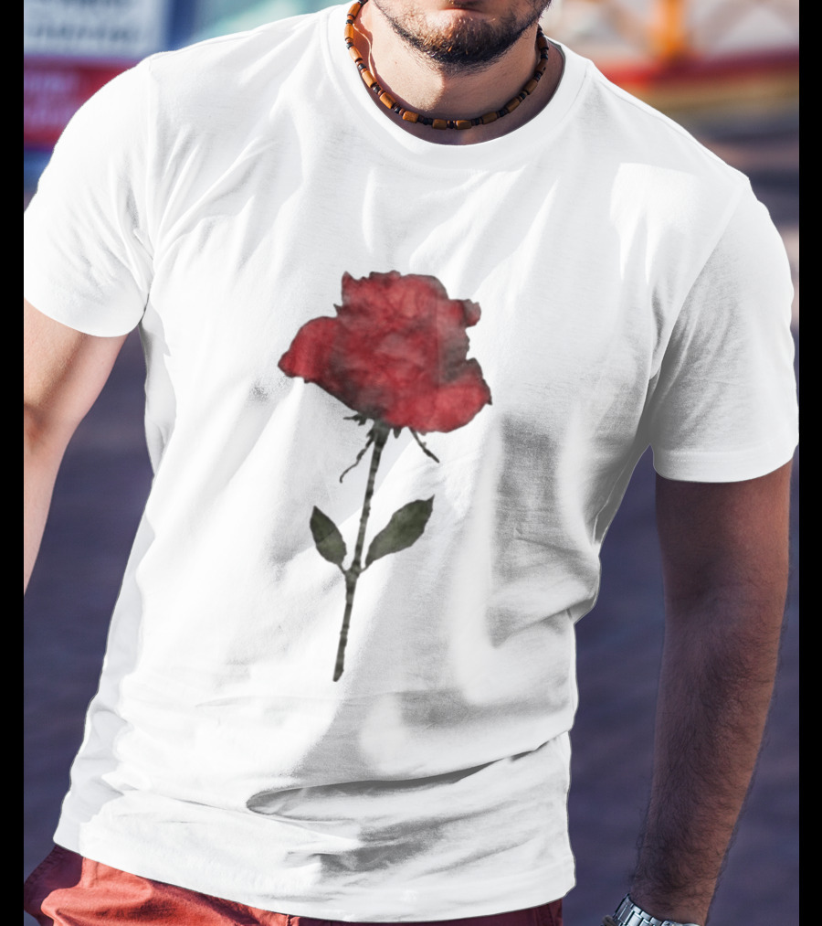 Original CORTIS Seonghyeon Acne Studios Women's Red Rose 2026 T-Shirt