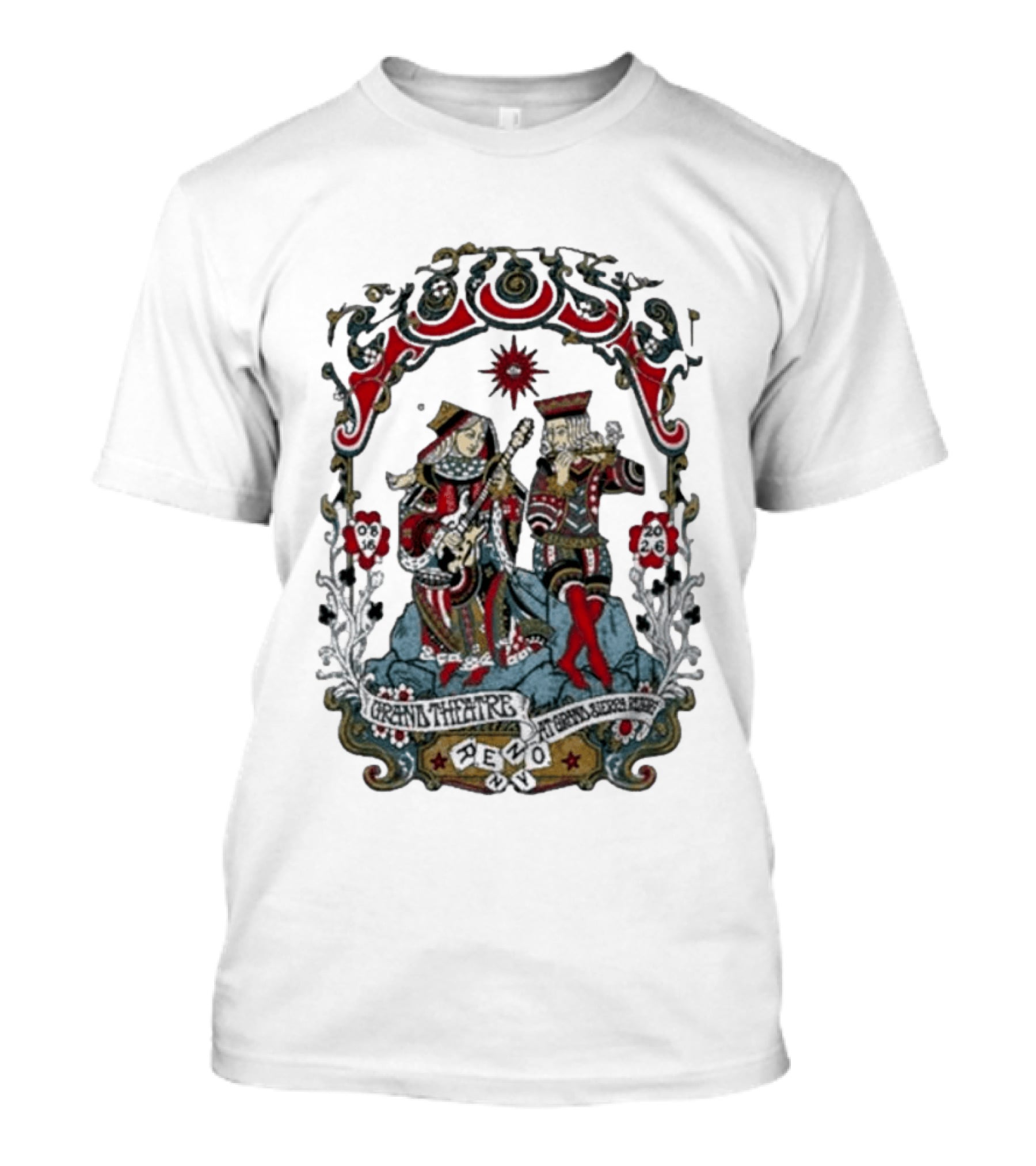 Goose Grand Theatre Reno August 16 2026 Playing Card Kings T-Shirt