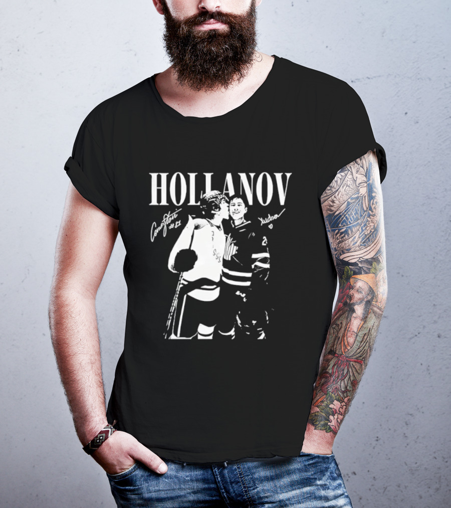 Hollanov Comorston Hudson No 87 Autographs T-Shirt