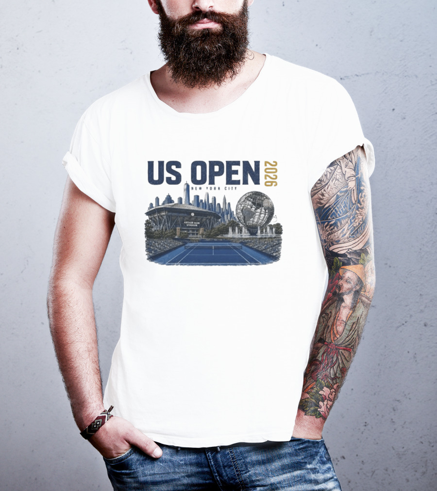 US Open 2026 New York City Arthur Ashe Stadium Flushing Meadows T-Shirt