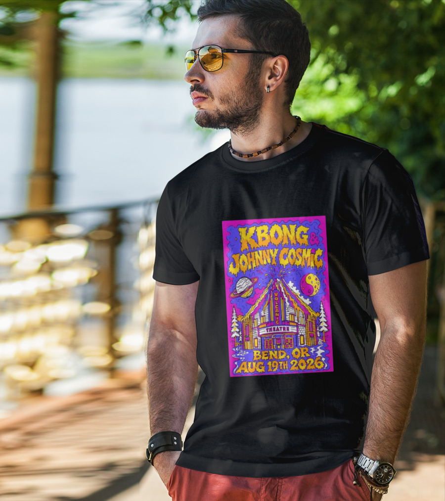 KBong Johnny Cosmic Bend OR August 19th 2026 Volcanic Theatre Concert T-Shirt