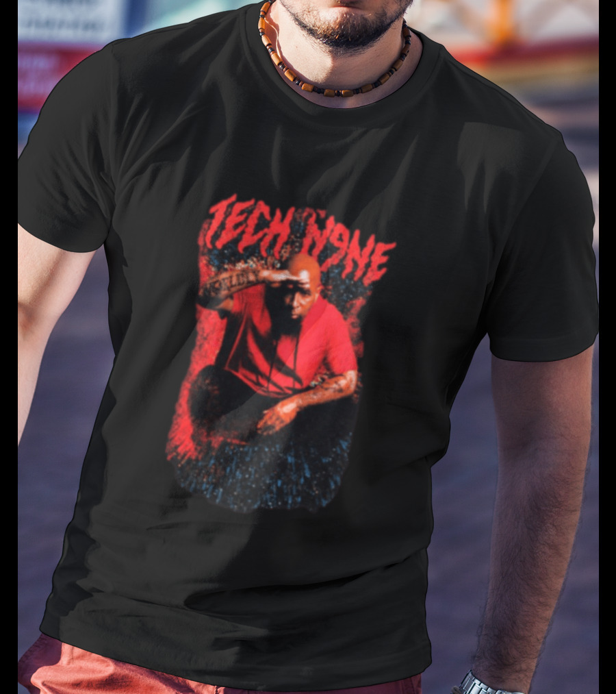 Strange Music Tech N9ne Salute Red Black T-Shirt