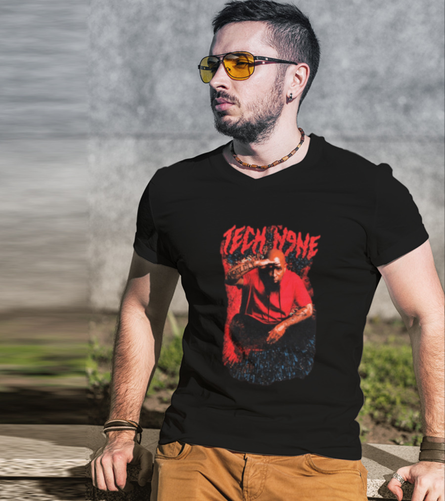 Strange Music Tech N9ne Salute Red Black T-Shirt