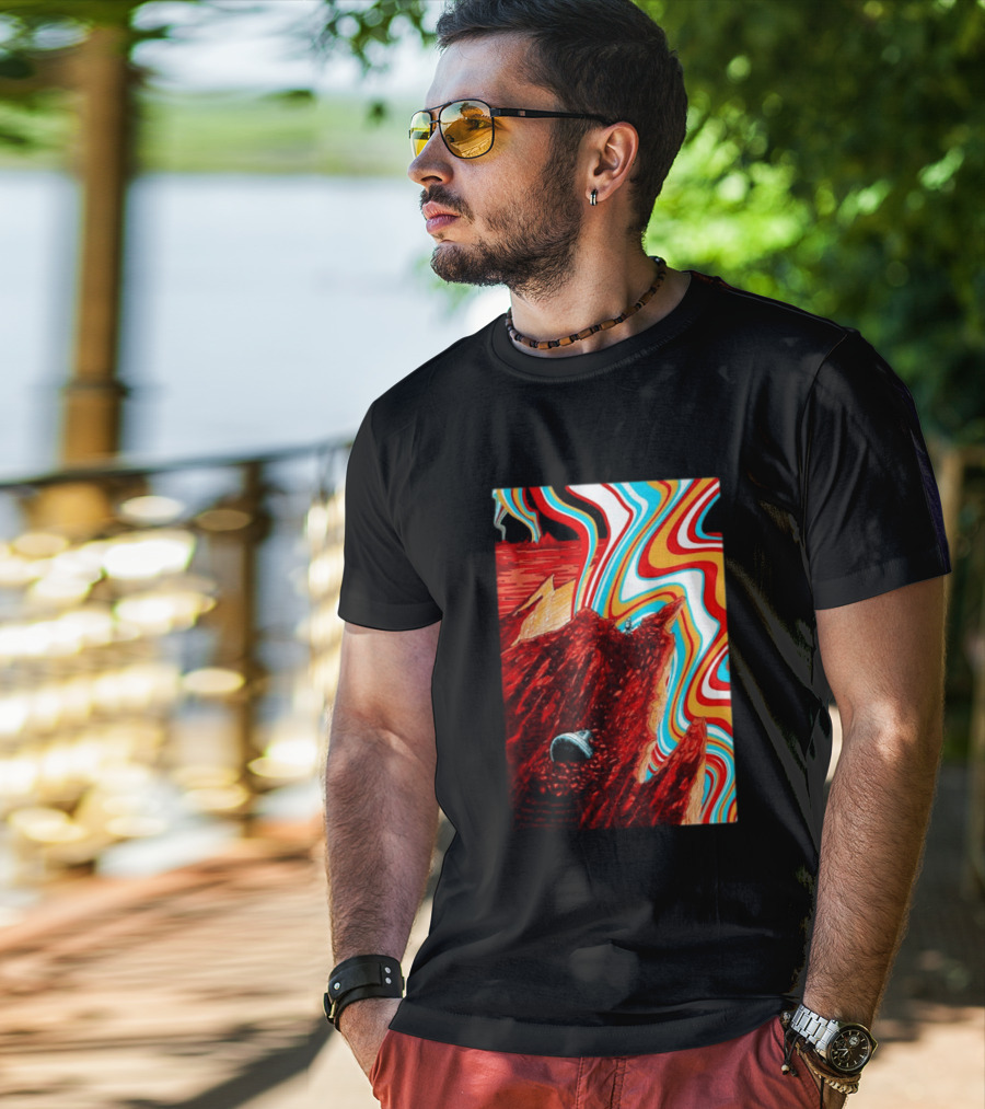 Gov't Mule Livingston MT August 18 2026 Event Psychedelic Swirls Alien Landscape T-Shirt