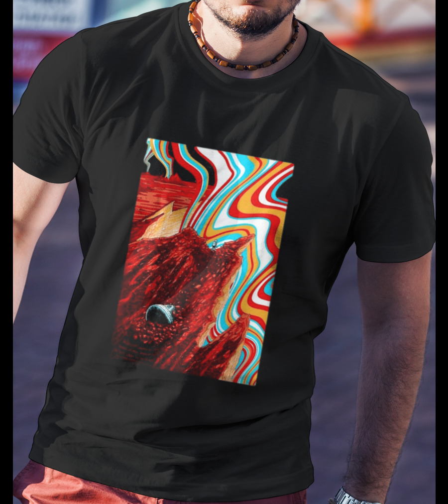 Gov't Mule Livingston MT August 18 2026 Event Psychedelic Swirls Alien Landscape T-Shirt