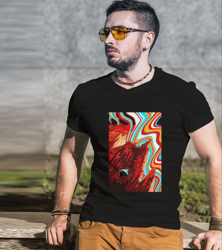 Gov't Mule Livingston MT August 18 2026 Event Psychedelic Swirls Alien Landscape T-Shirt