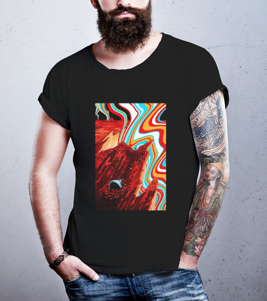 Gov't Mule Livingston MT August 18 2026 Event Psychedelic Swirls Alien Landscape T-Shirt