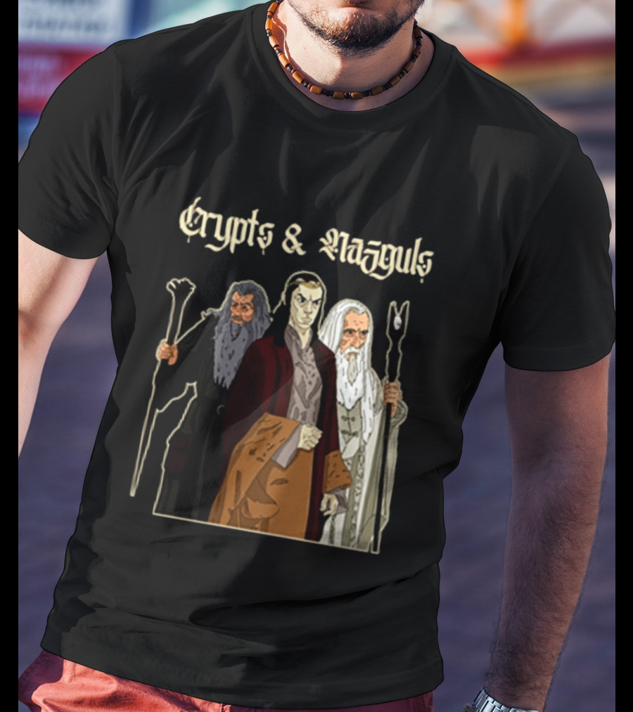 Crypts & Nazgûls Wizards Of The Rings Characters T-Shirt