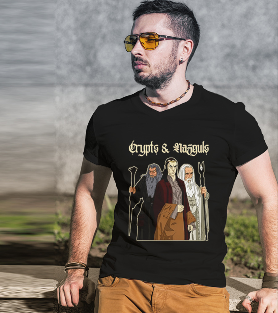 Crypts & Nazgûls Wizards Of The Rings Characters T-Shirt