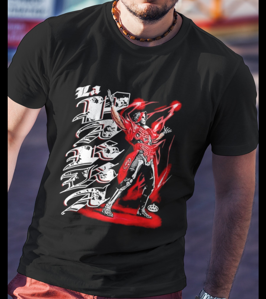La Parka AAA Lucha Libre Legend Skeleton Warrior Action Hero T-Shirt