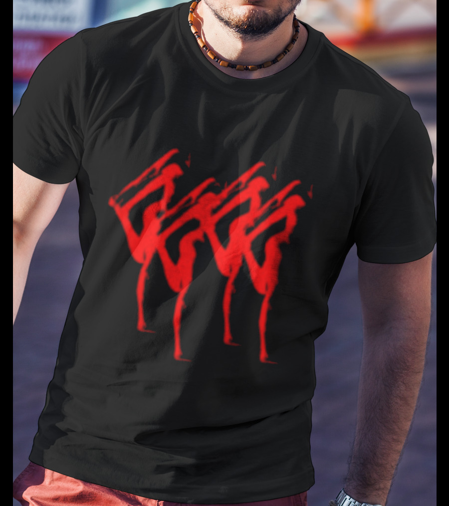 Anika Store Anika Abyss Red Abstract T-Shirt
