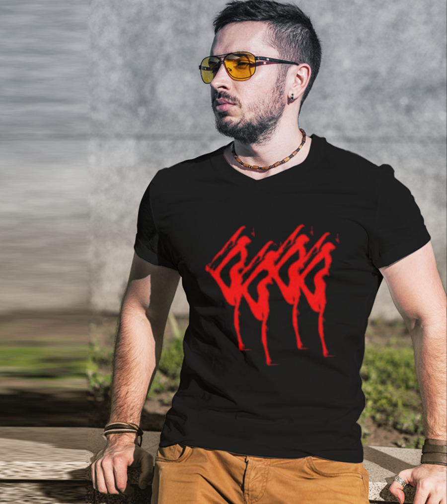 Anika Store Anika Abyss Red Abstract T-Shirt