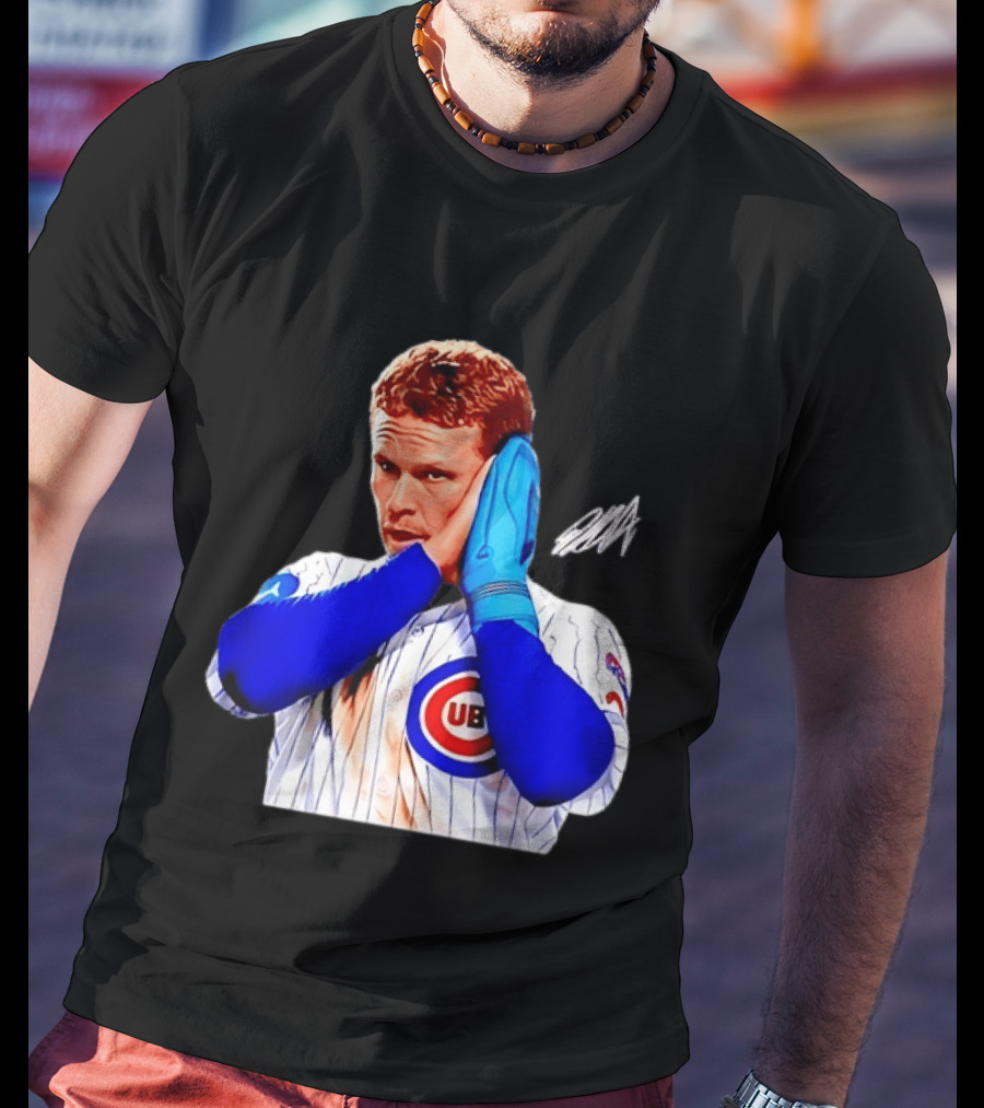 Ian Happ Chicago Cubs MLB Baseball Player With Cubs T-Shirt
