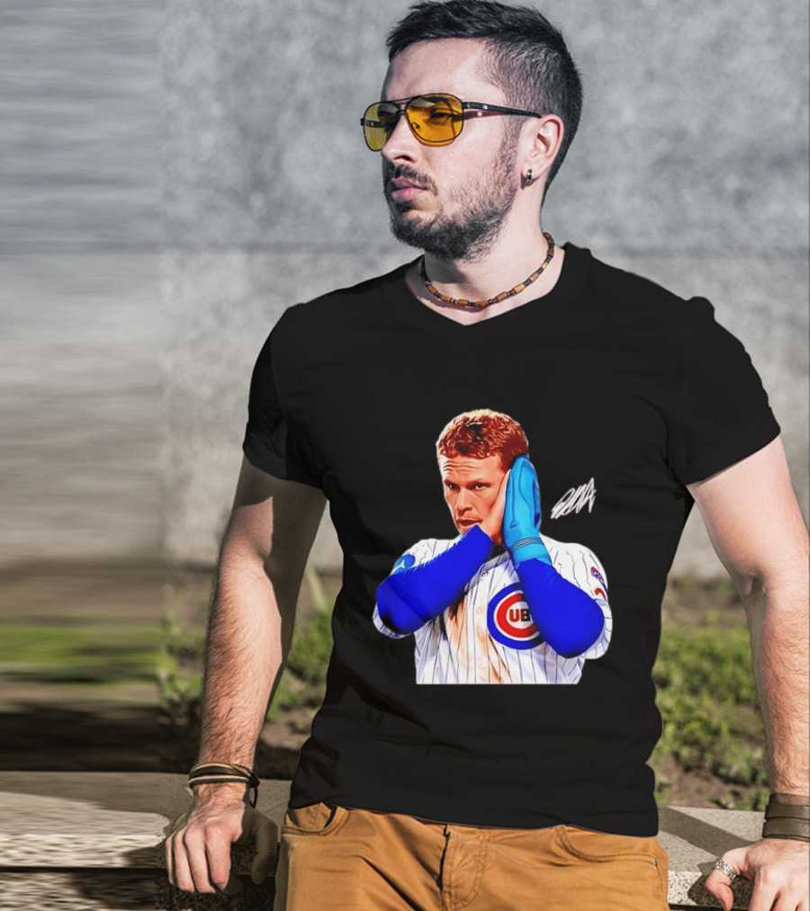 Ian Happ Chicago Cubs MLB Baseball Player With Cubs T-Shirt